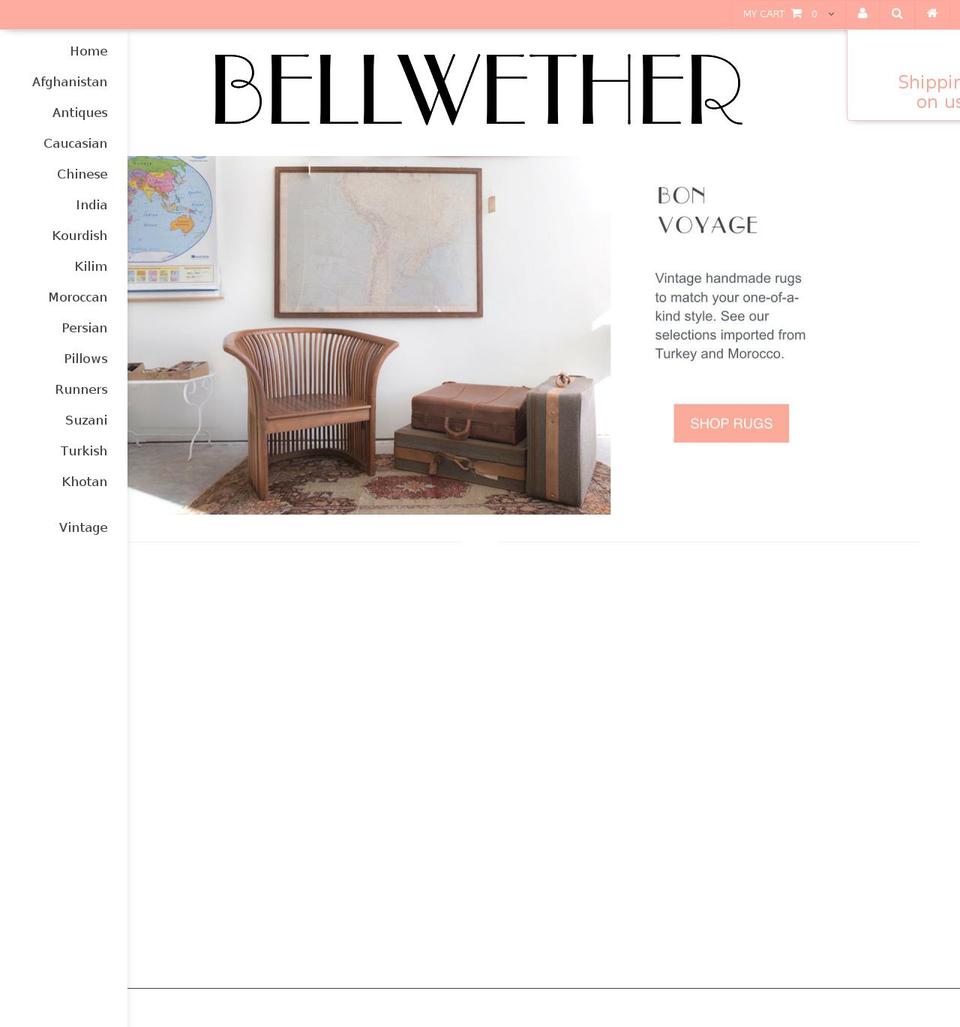 bellwetherrugs.com shopify website screenshot