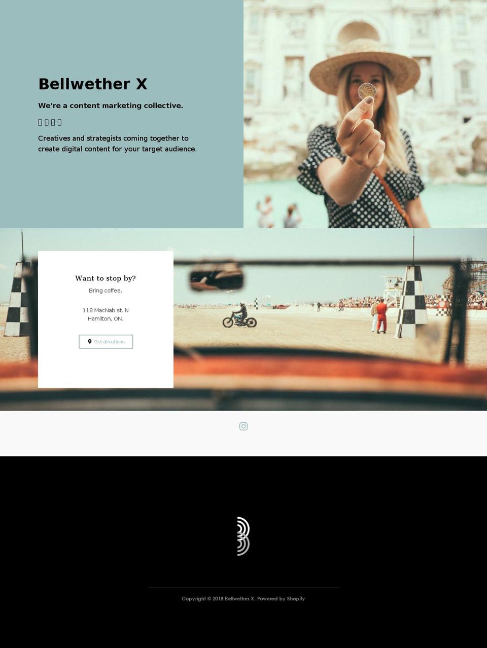 bellwetherx.com shopify website screenshot