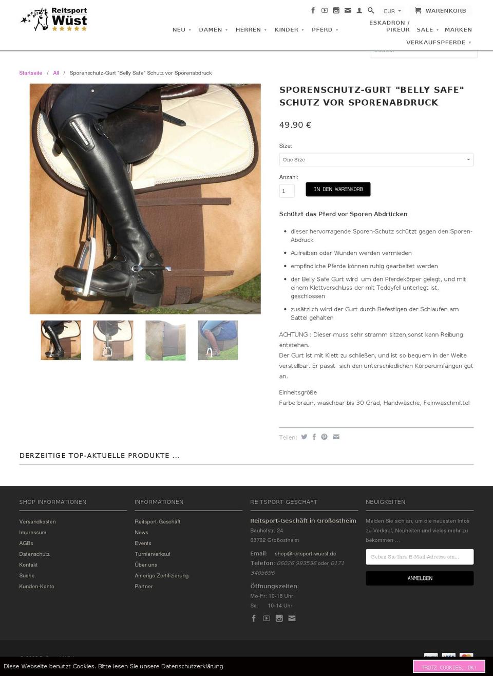 belly-safe.org shopify website screenshot