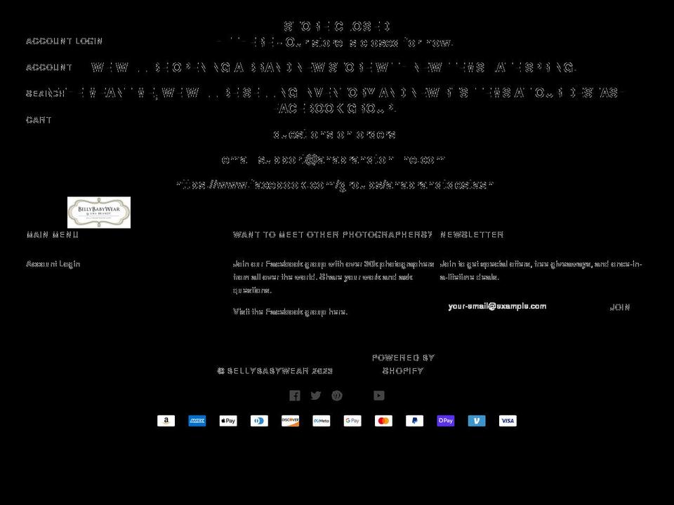 bellybabywear.com shopify website screenshot