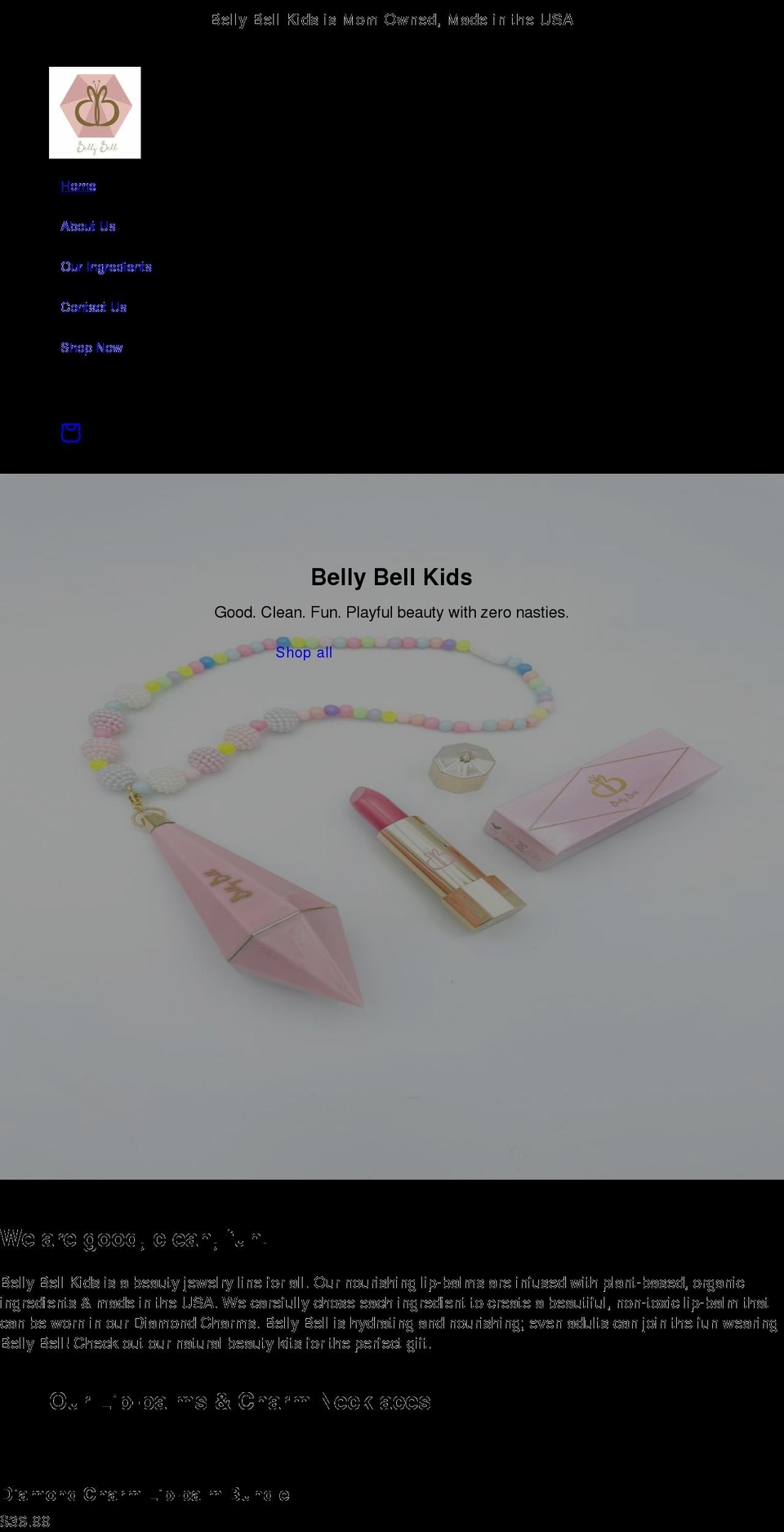bellybellkids.com shopify website screenshot