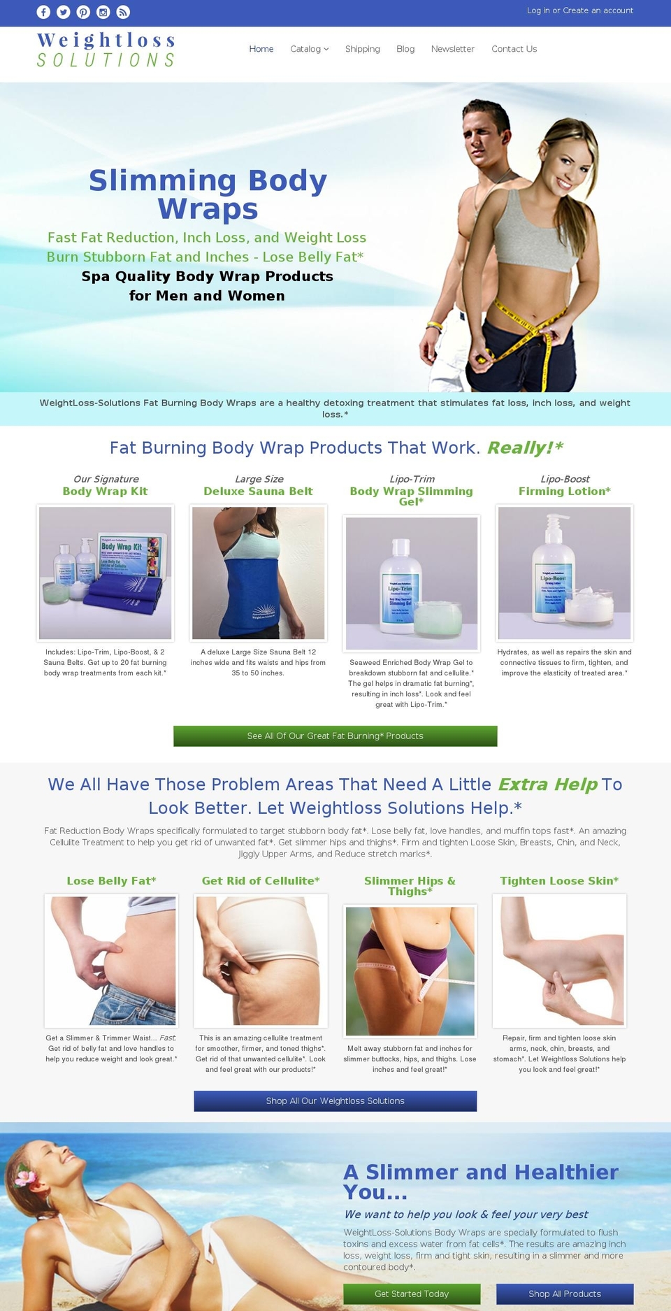 bellyfat-bodywrap.com shopify website screenshot