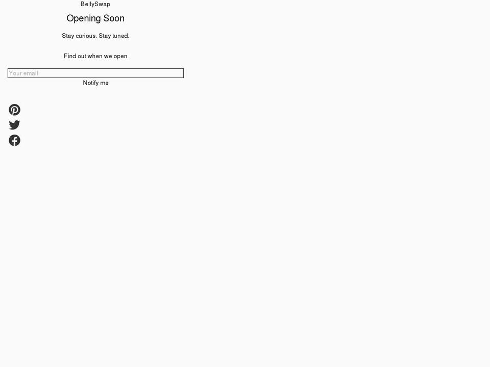 Updated copy of Ira Shopify theme site example bellyswap.com