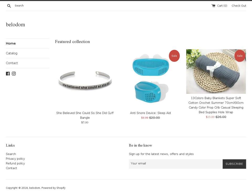 belodom.com — Shopify storefront screenshot