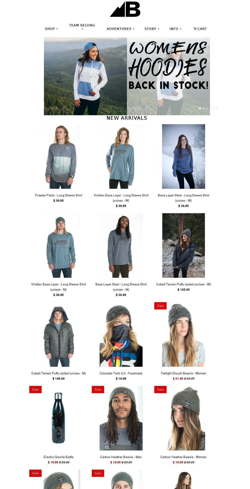 belongapparel.com shopify website screenshot