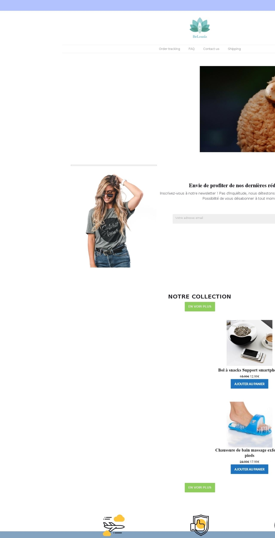 belounia.com — Shopify storefront screenshot