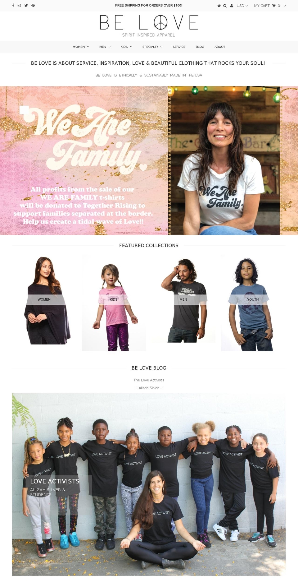 beloveapparel.com shopify website screenshot