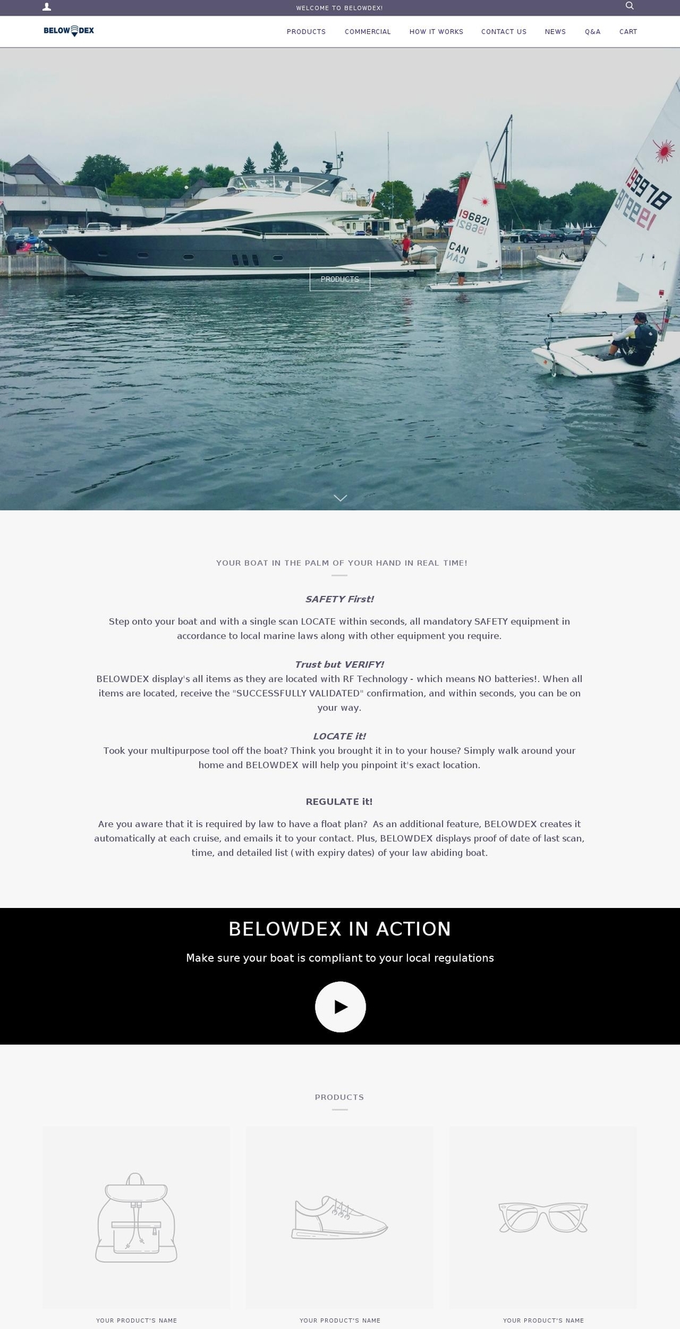 belowdex.com — Shopify storefront screenshot