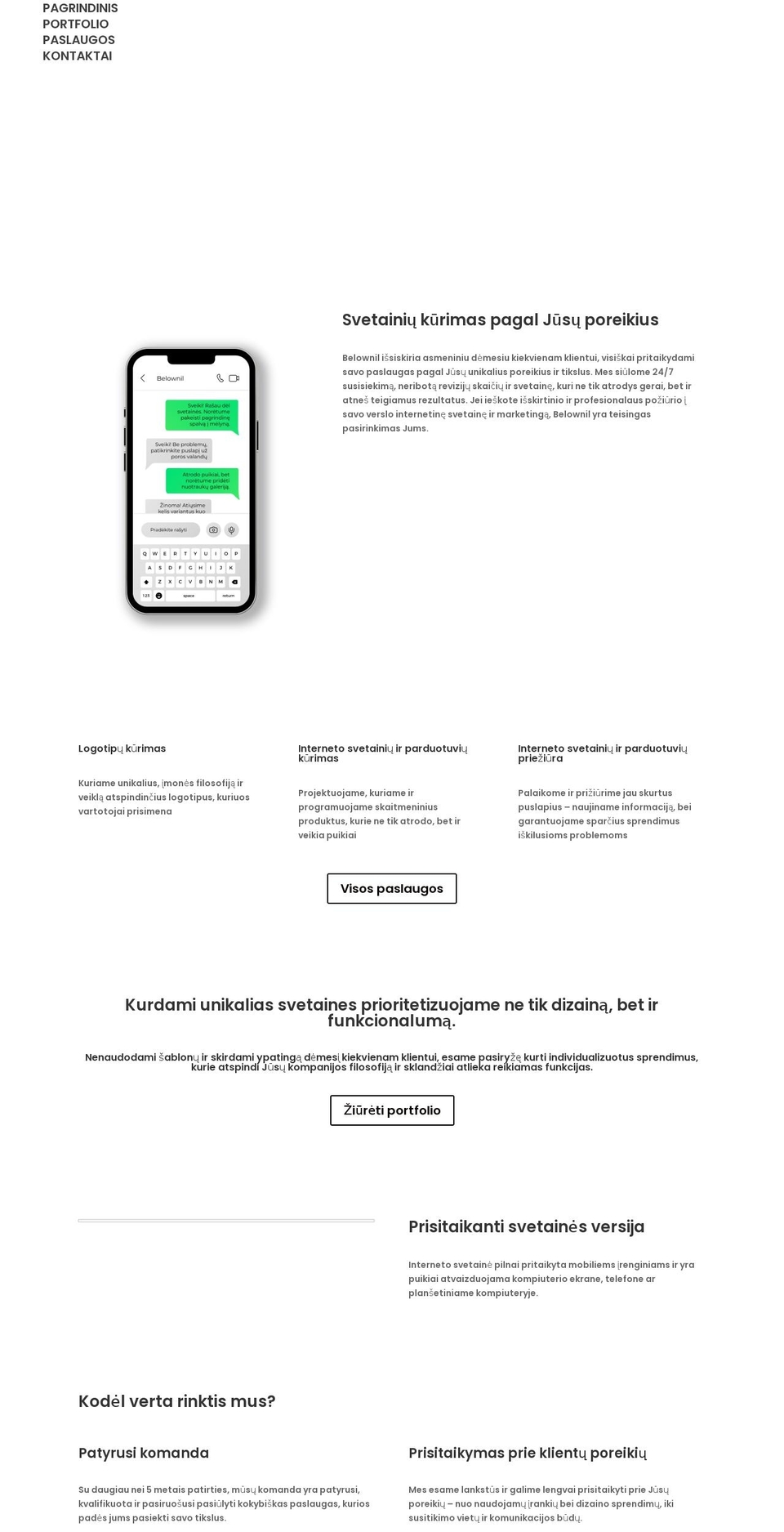 belownil.com — Shopify storefront screenshot