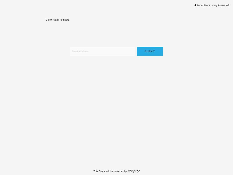 belowretailfurniture.com — Shopify storefront screenshot