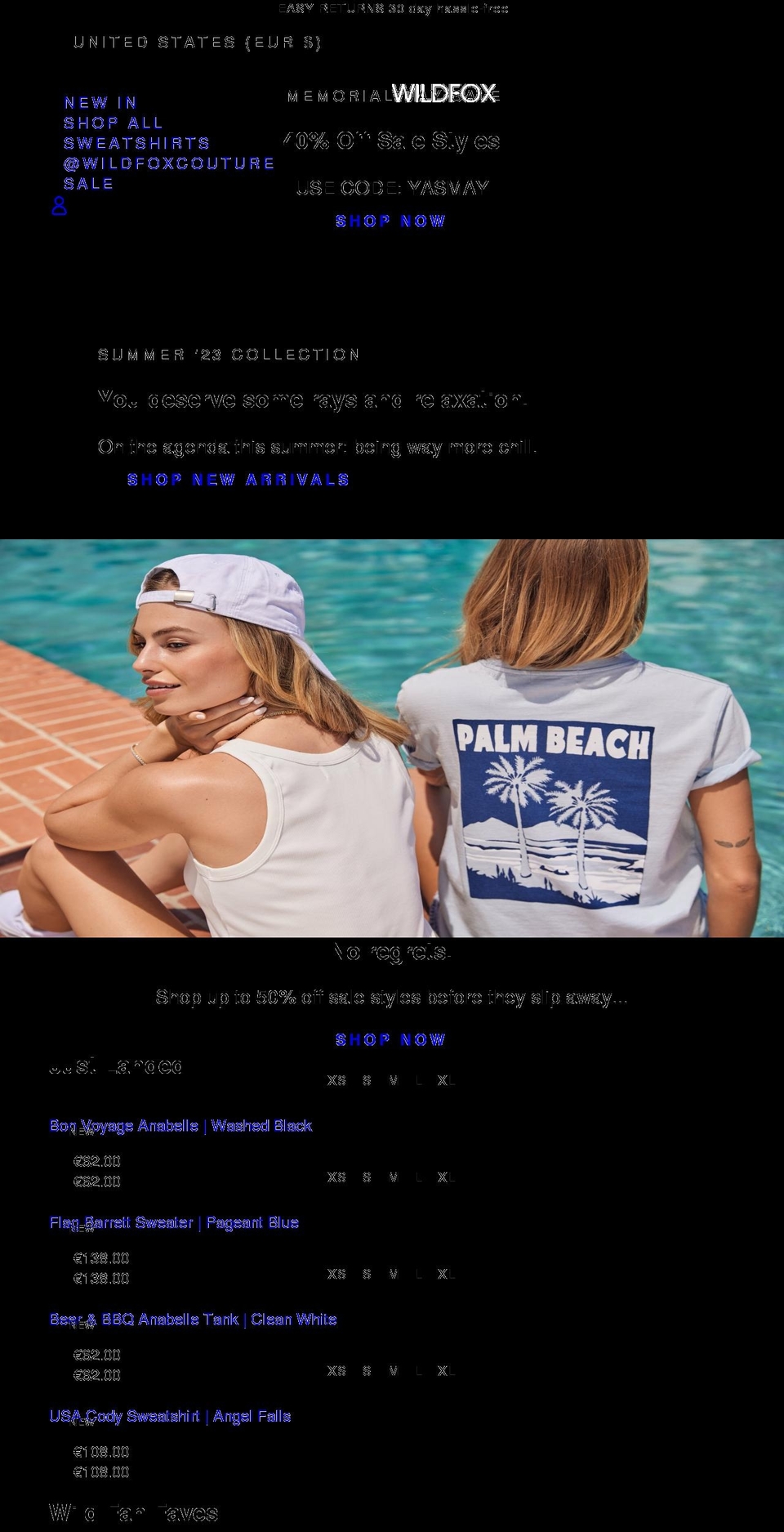 Wildfox Master Theme Shopify theme site example beloyarworld.com