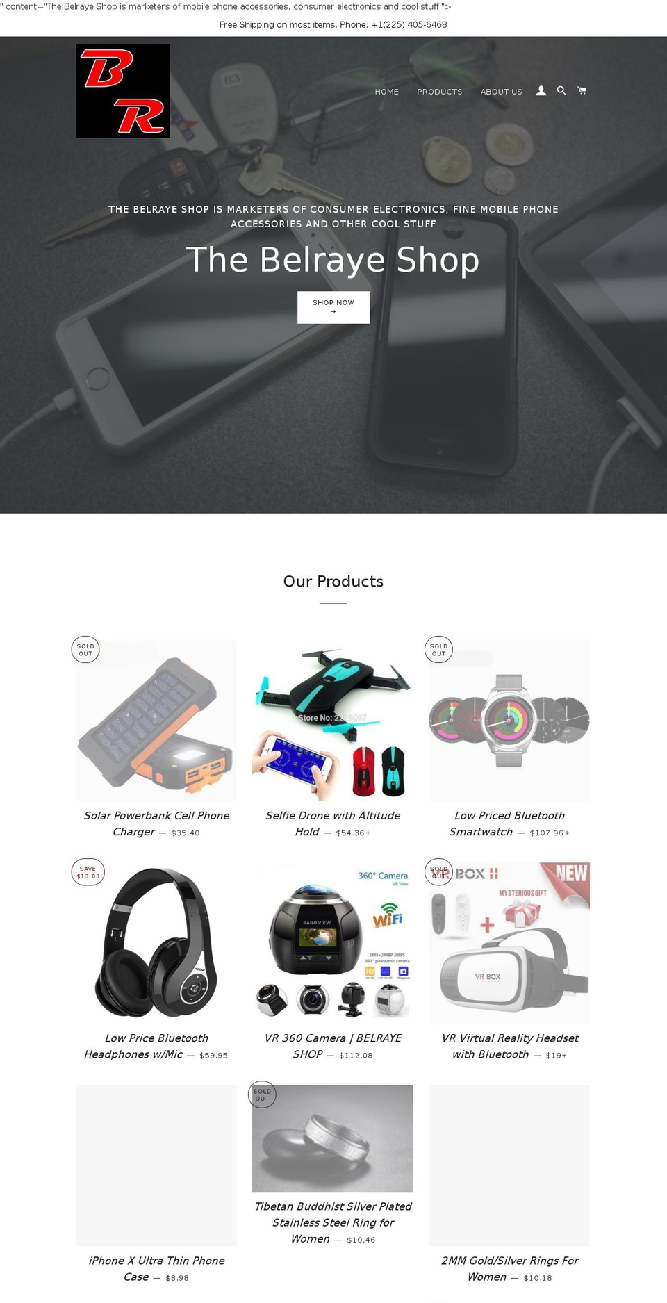 belraye.com shopify website screenshot