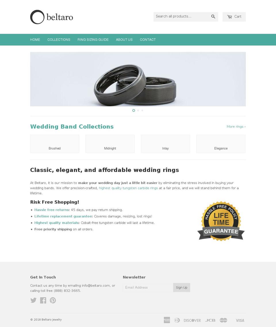 beltaro.com — Shopify storefront screenshot