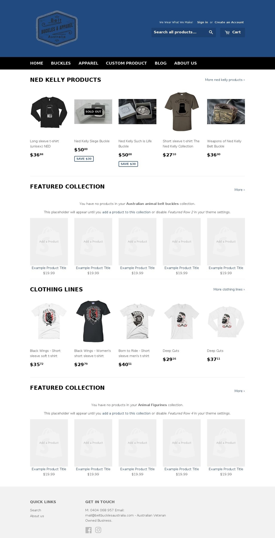 beltbucklesaustralia.com shopify website screenshot