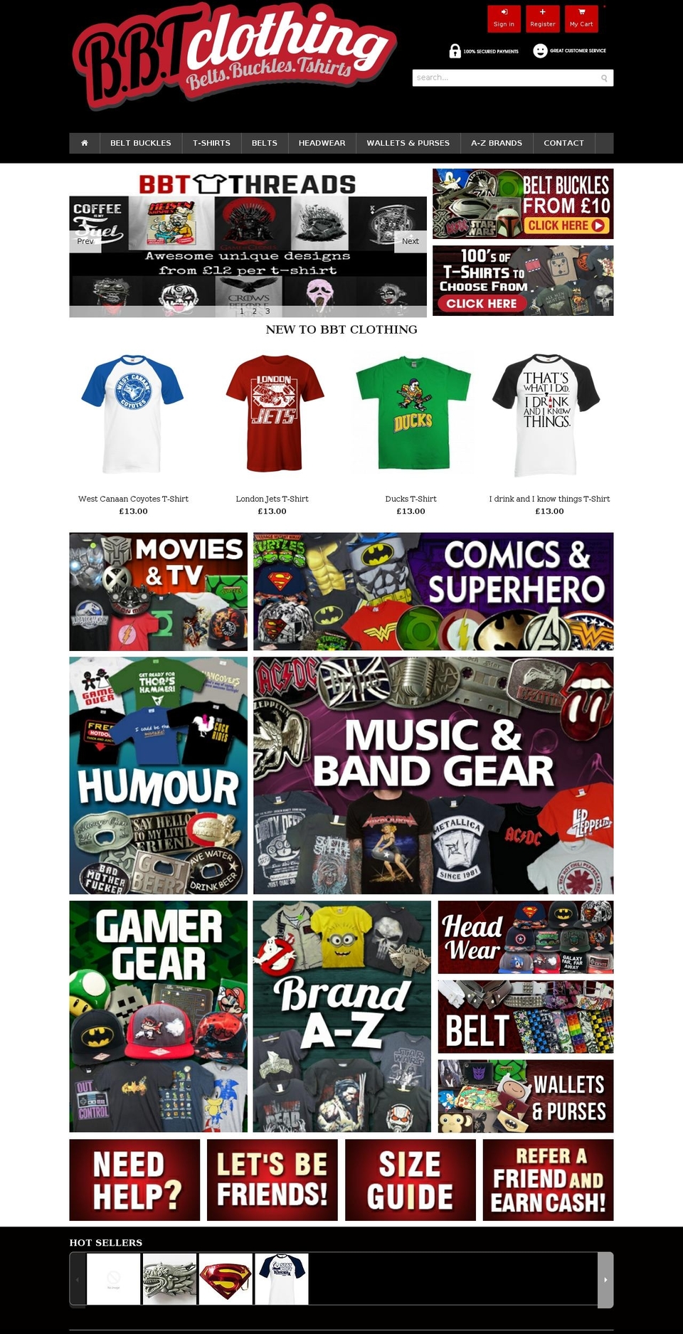 [SN] Foundation February 2016 Shopify theme site example beltbuckletshirt.com