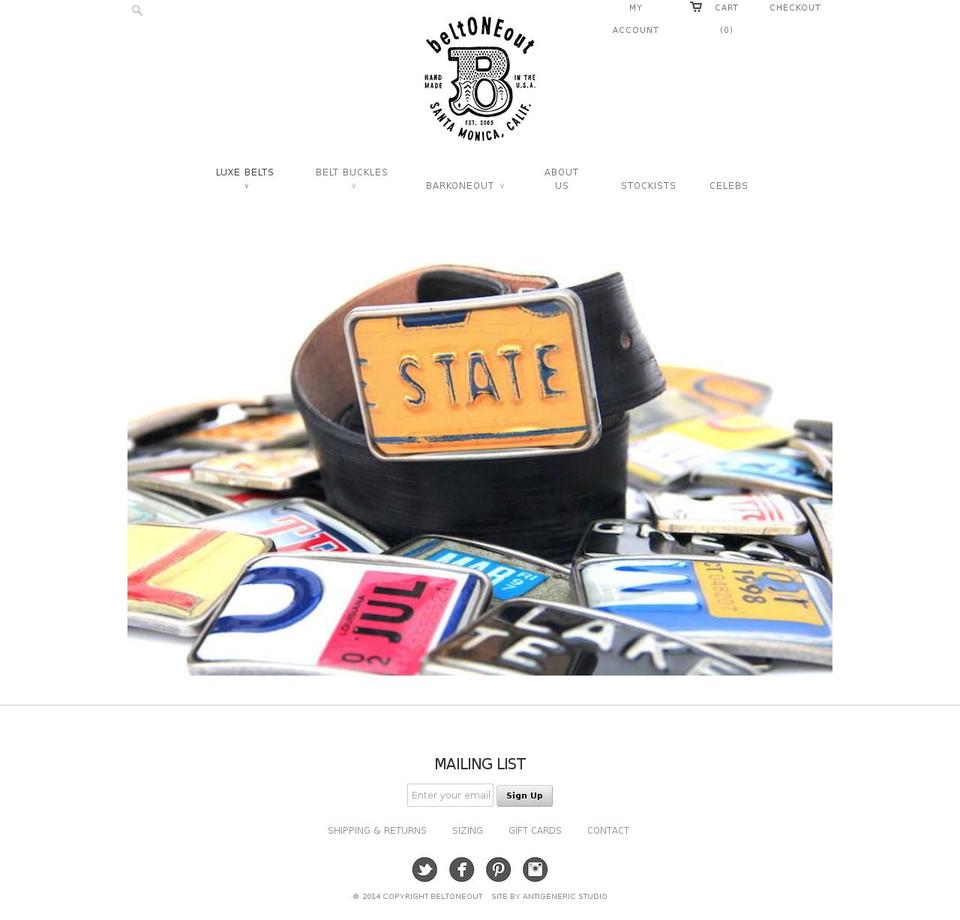 beltoneout.com — Shopify storefront screenshot