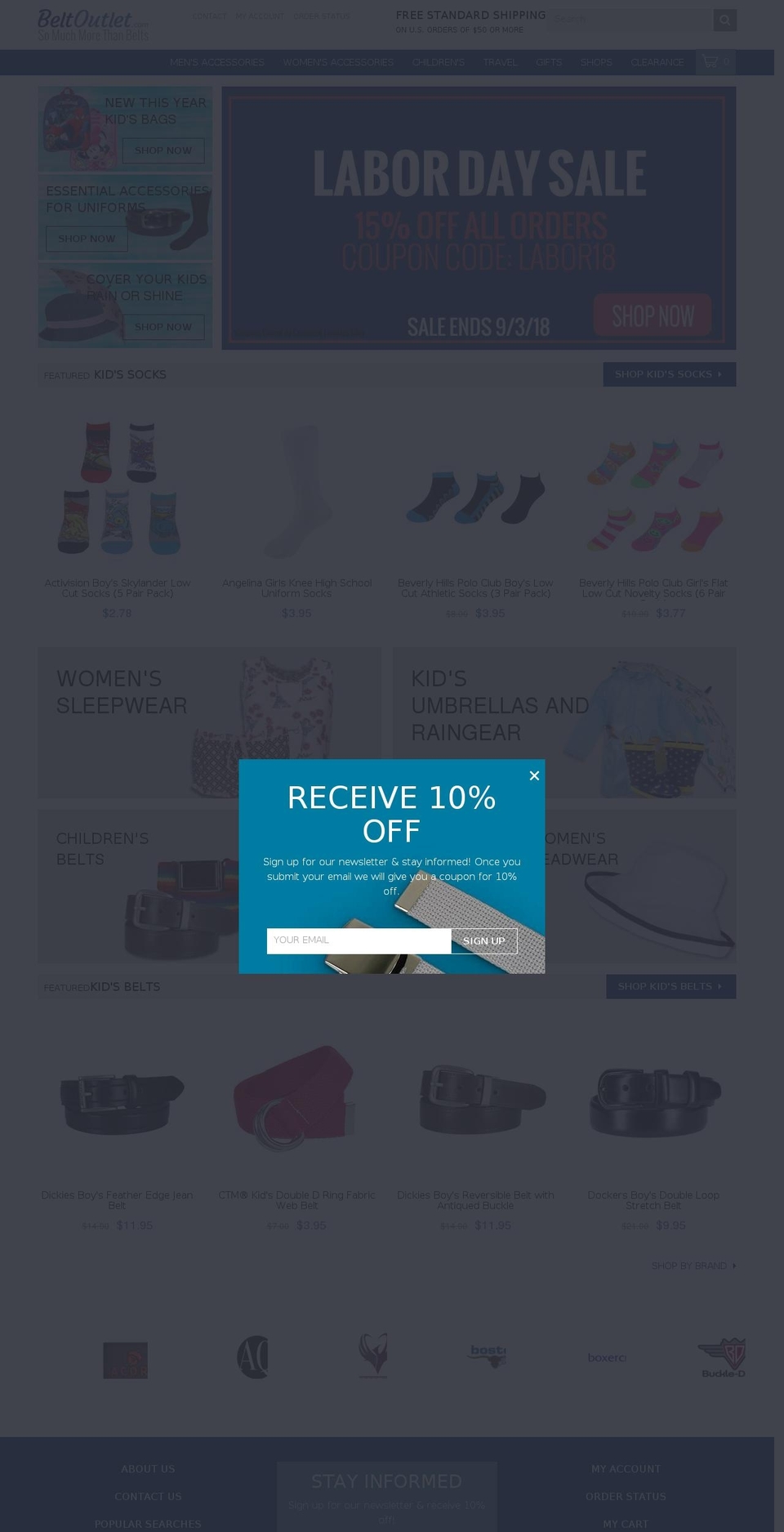 Back To School Shopify theme site example beltoutlet.biz