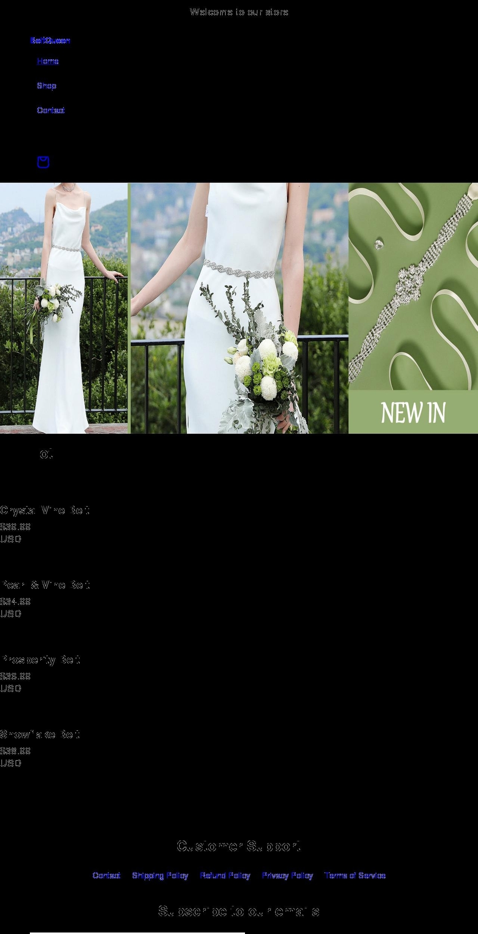 beltqueen.com shopify website screenshot