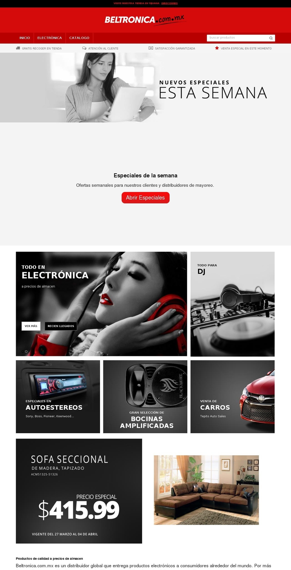 beltronica.com.mx shopify website screenshot