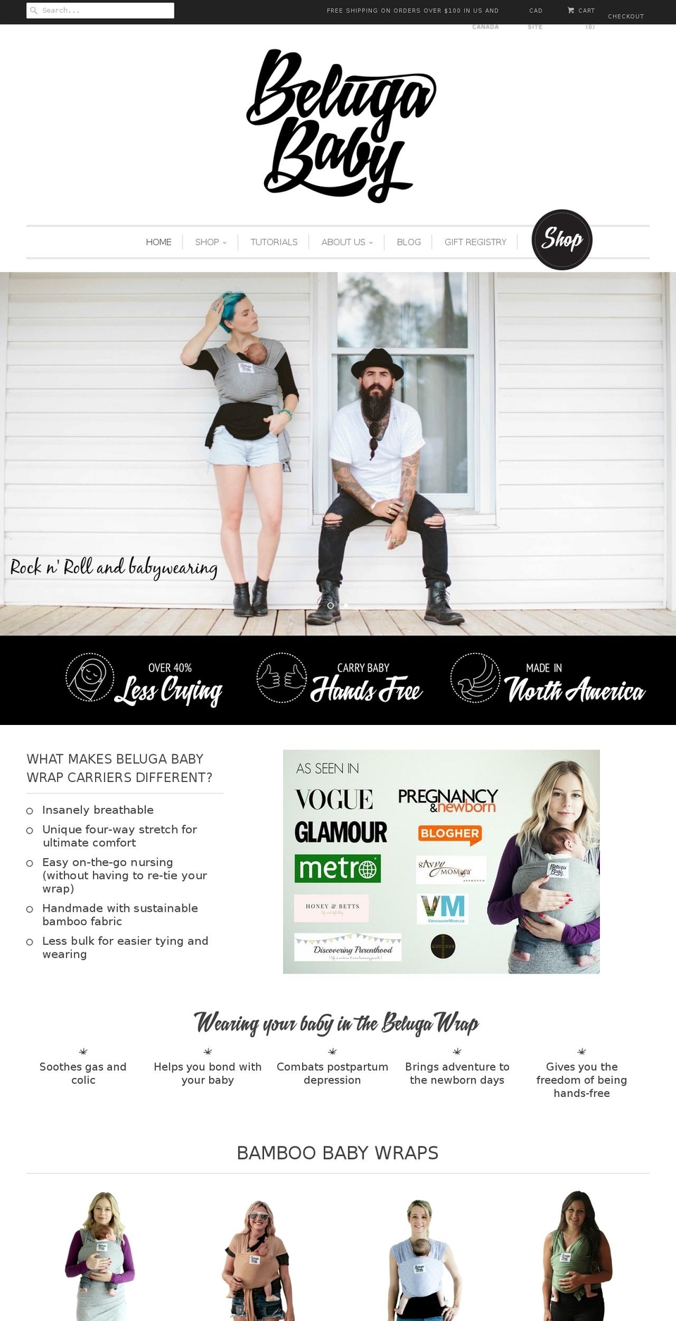 belugababy.com shopify website screenshot