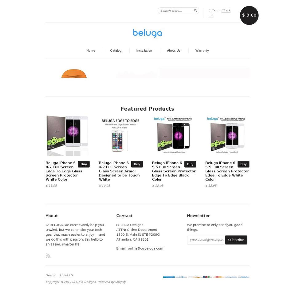 belugadirect.com shopify website screenshot