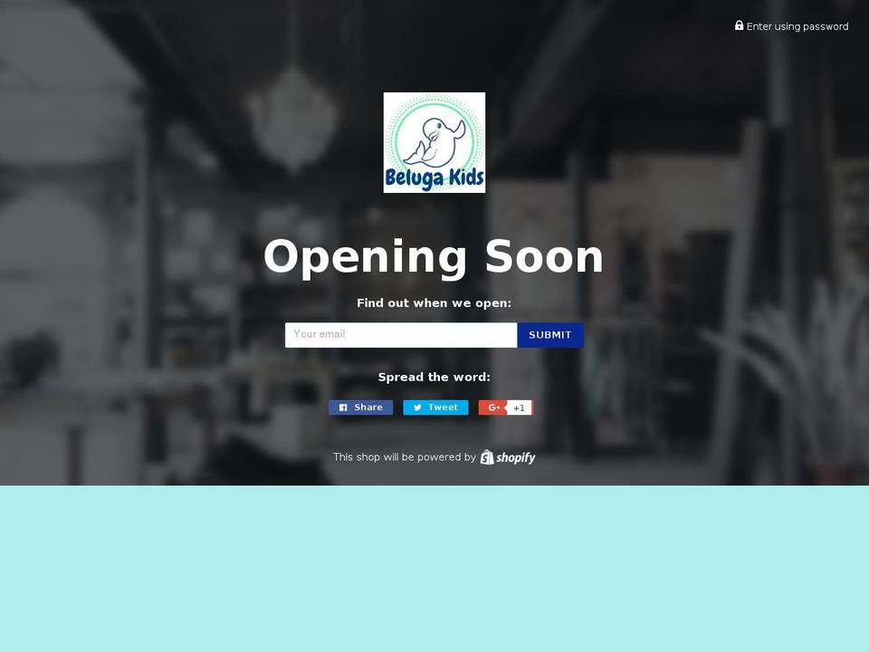 belugakids.com shopify website screenshot