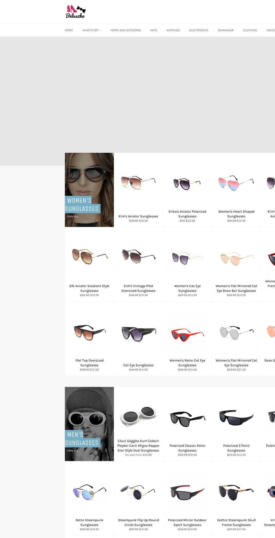 beluszka.com shopify website screenshot