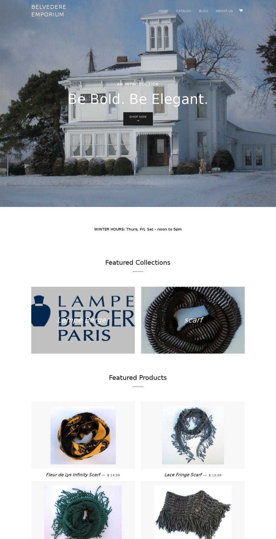 belvedereemporium.com shopify website screenshot