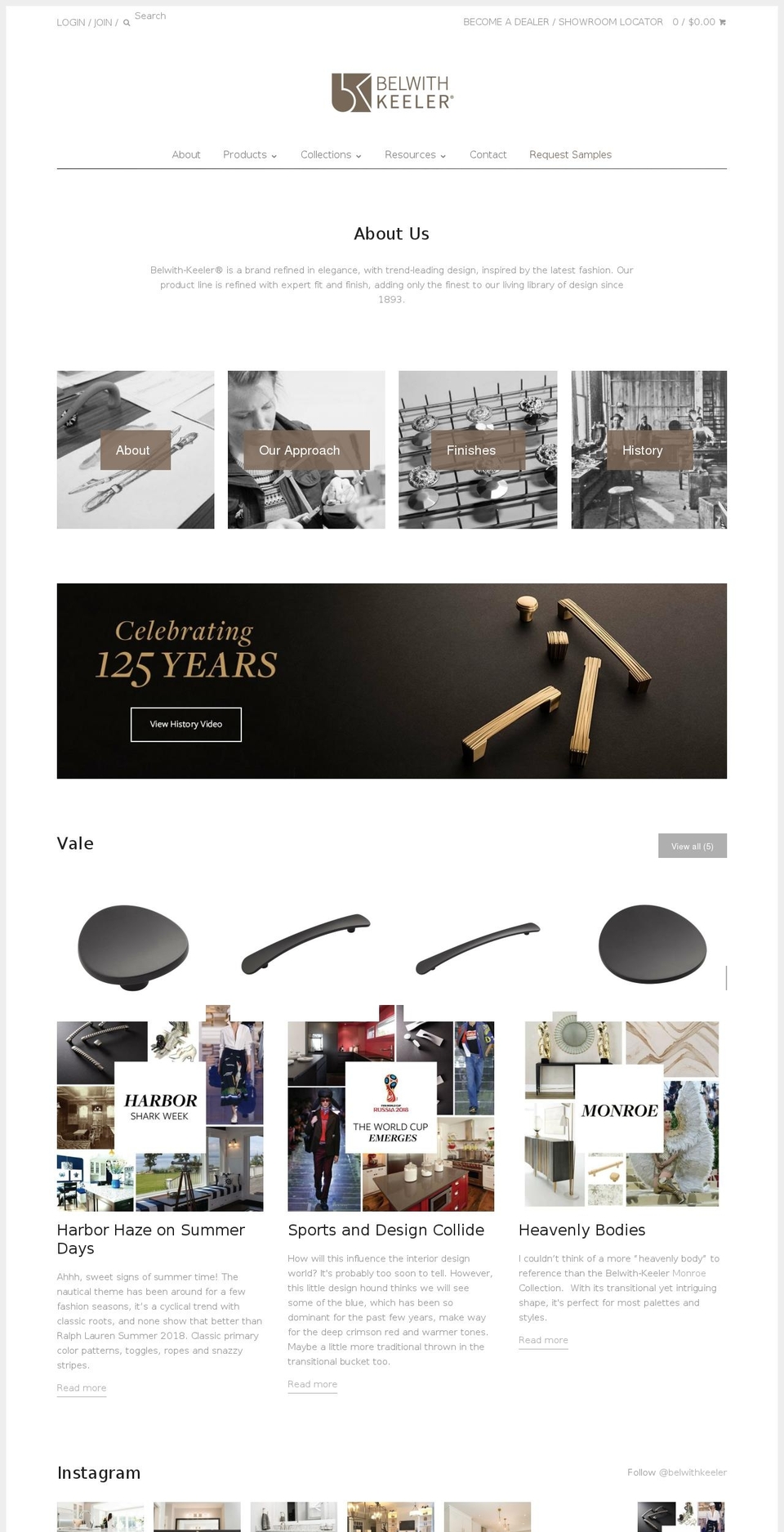 Theme v Shopify theme site example belwith-keeler.com