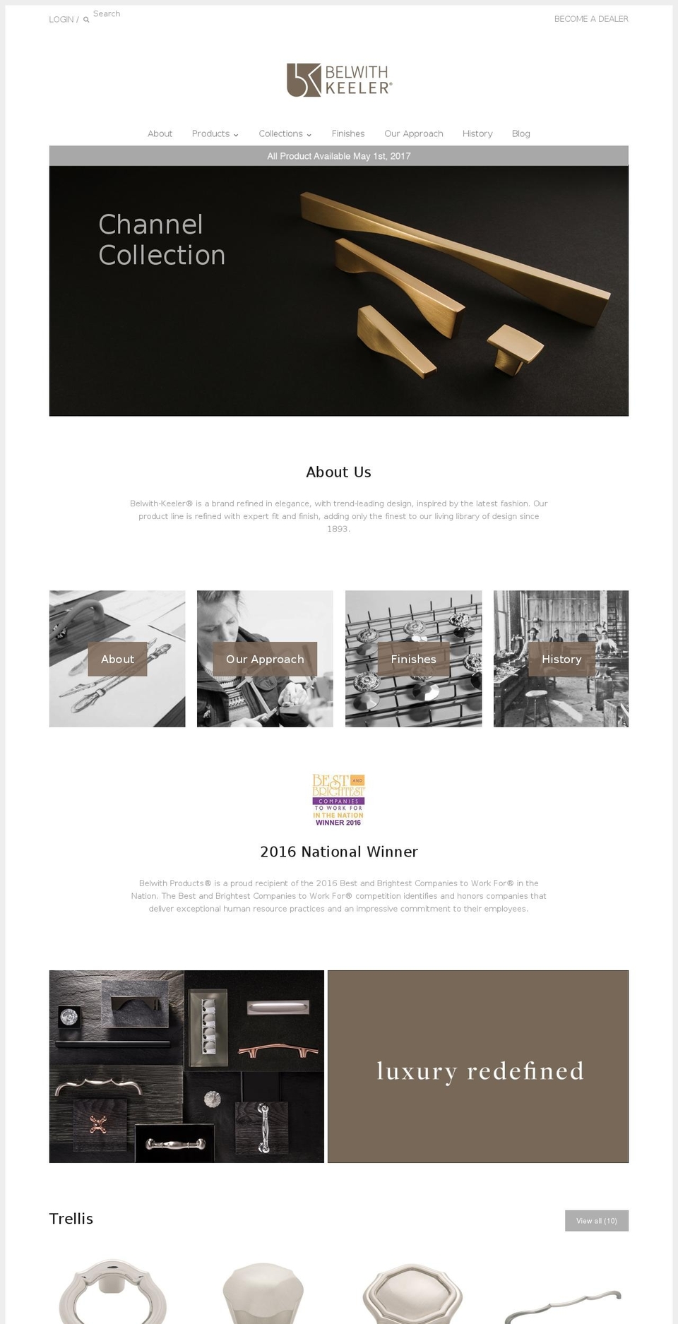 belwithkeeler.com shopify website screenshot