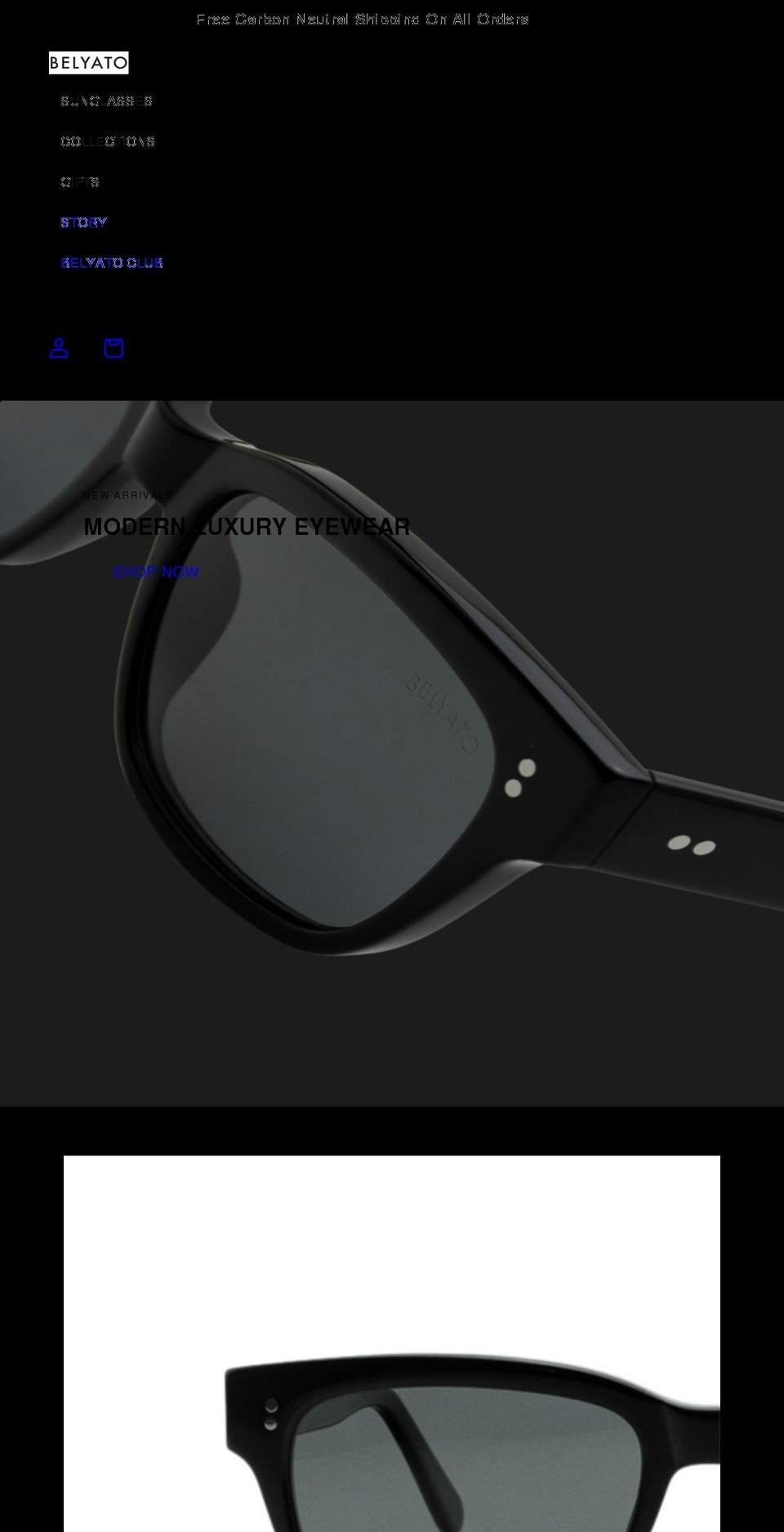 belyato.com shopify website screenshot