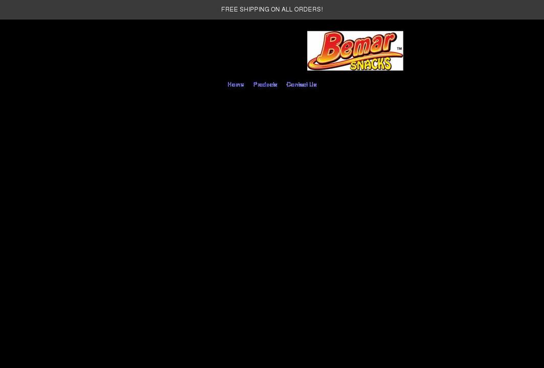 bemarsnacks.com shopify website screenshot