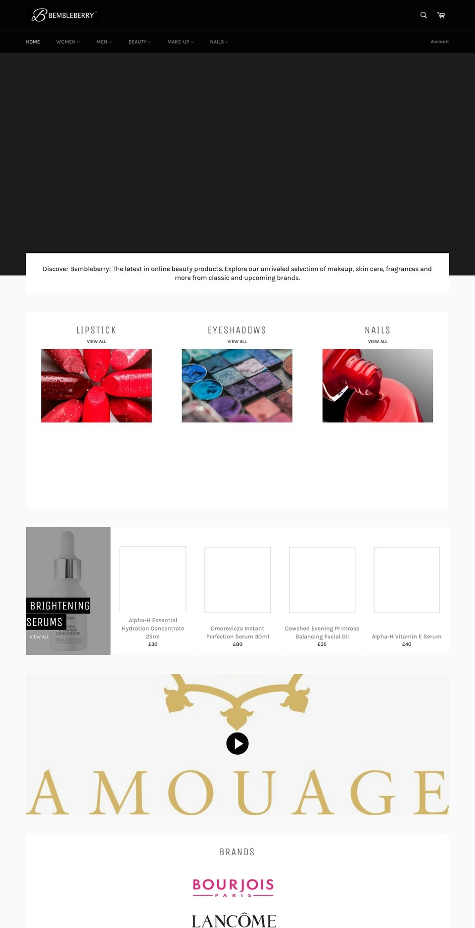 bembleberry.com — Shopify storefront screenshot