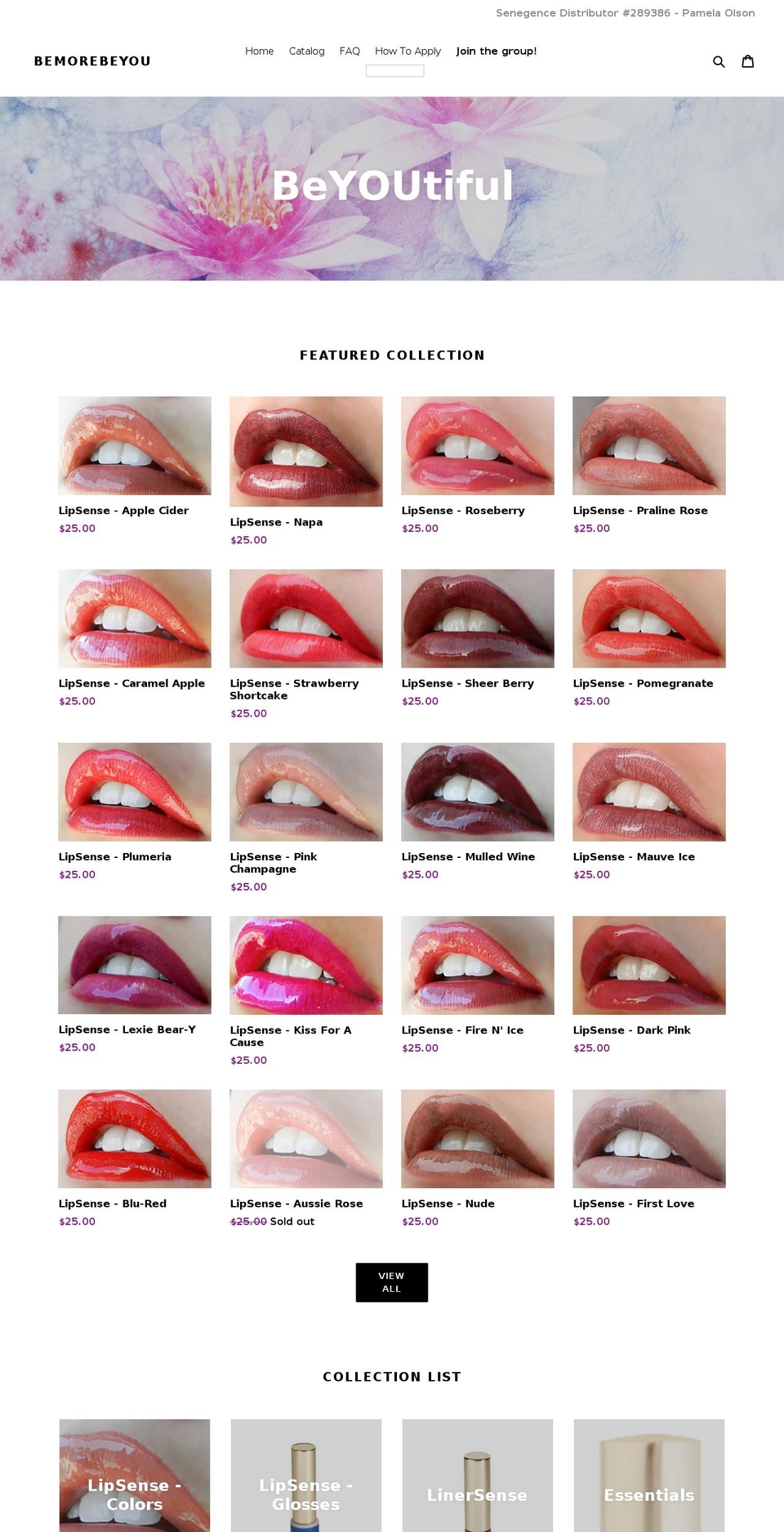 bemorebeyou.com shopify website screenshot