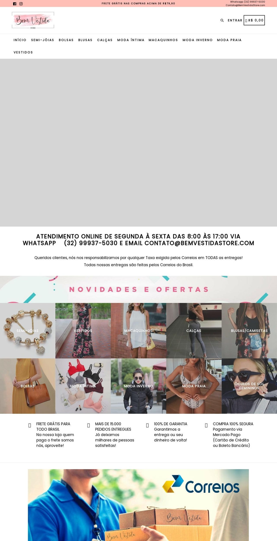 Tema Bem Vestida Shopify theme site example bemvestidastore.com