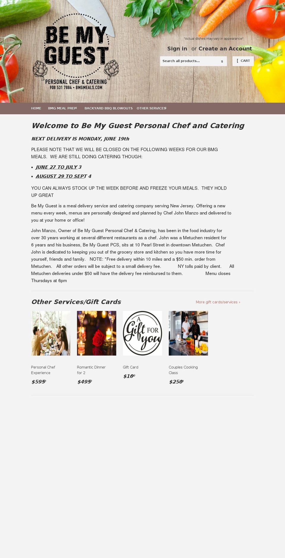 bemyguestpcs.com — Shopify storefront screenshot