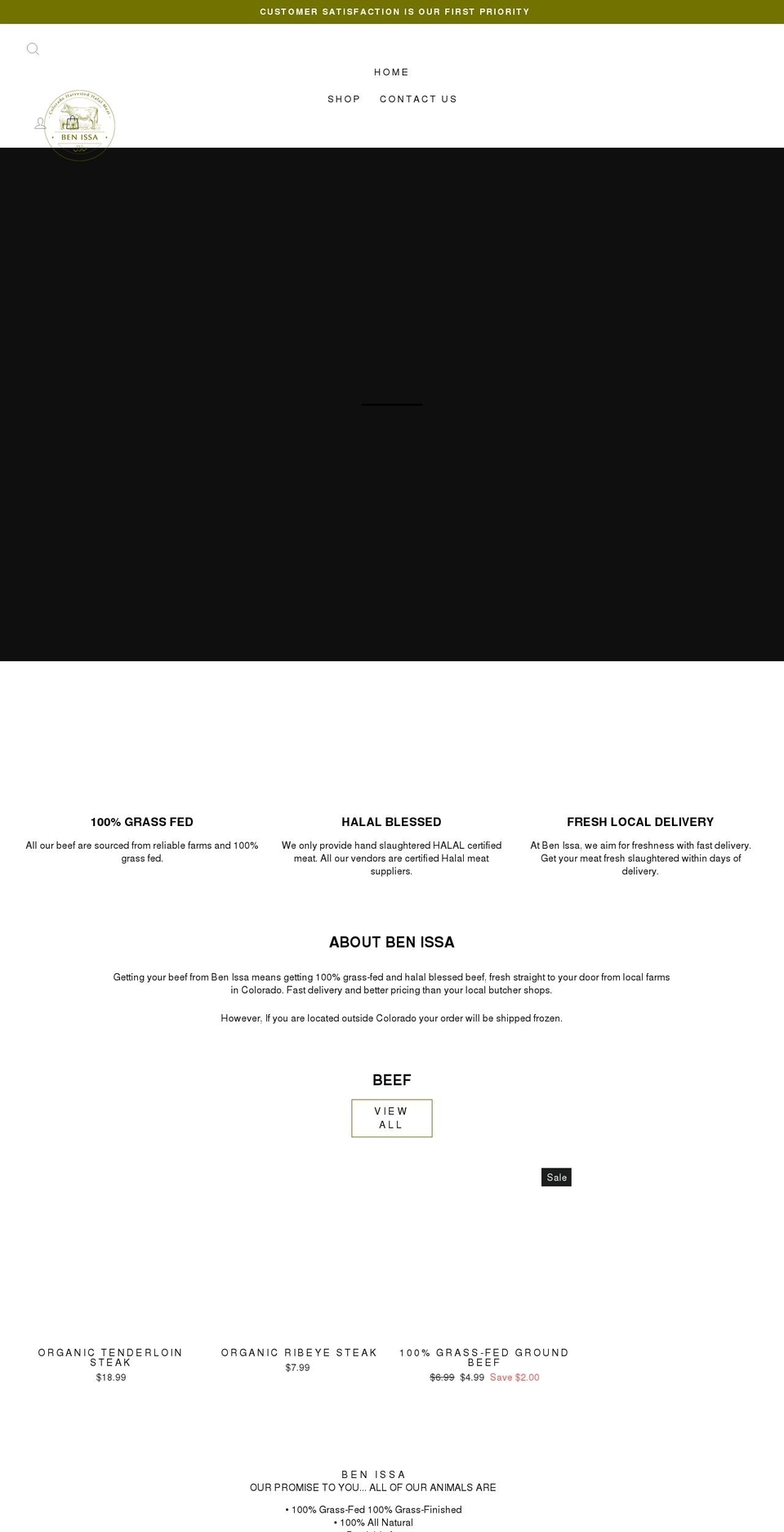 ben-issa.com shopify website screenshot
