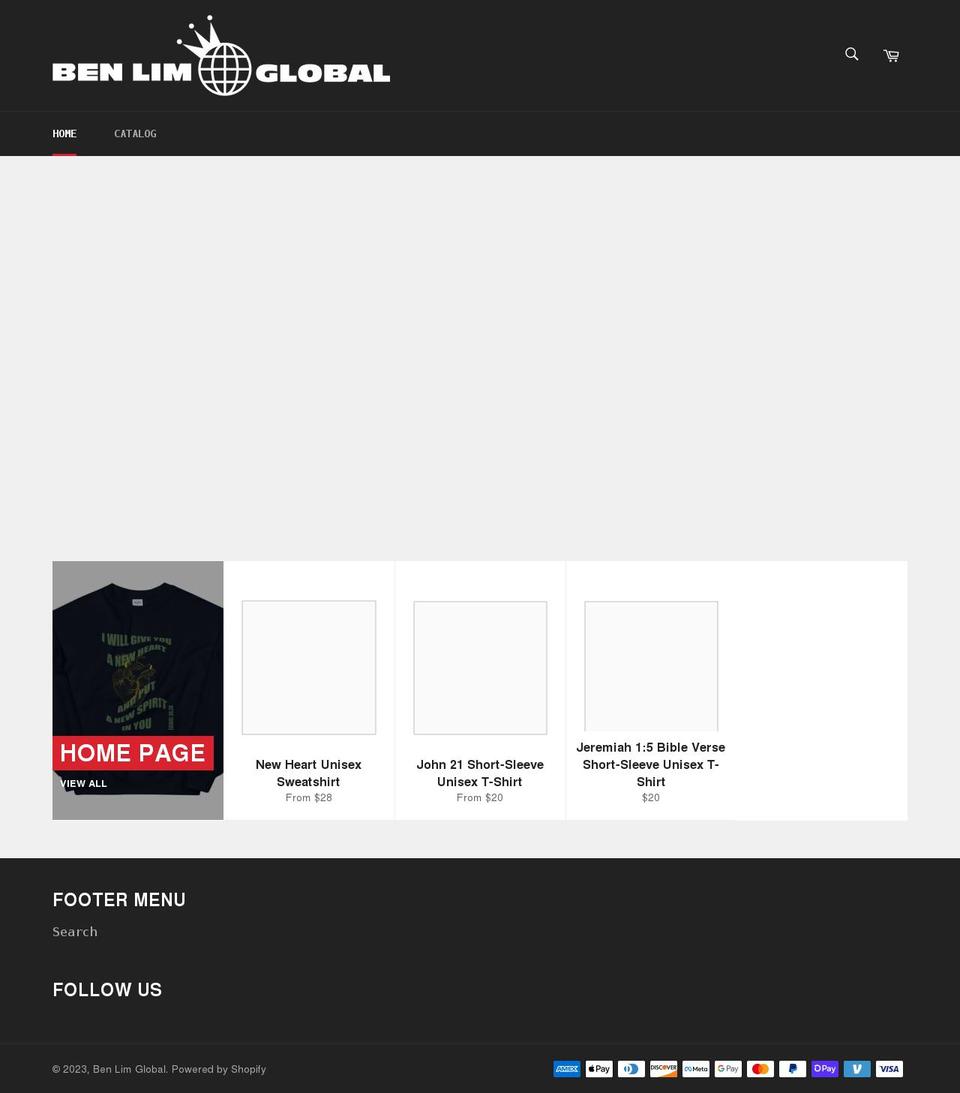 ben-lim-global.myshopify.com shopify website screenshot