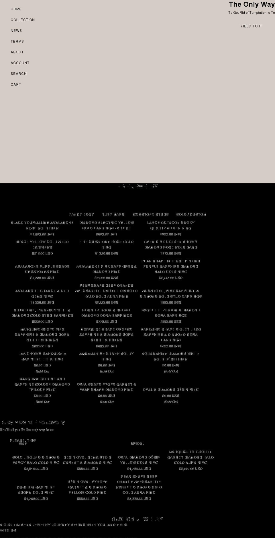 benajewelry.com shopify website screenshot