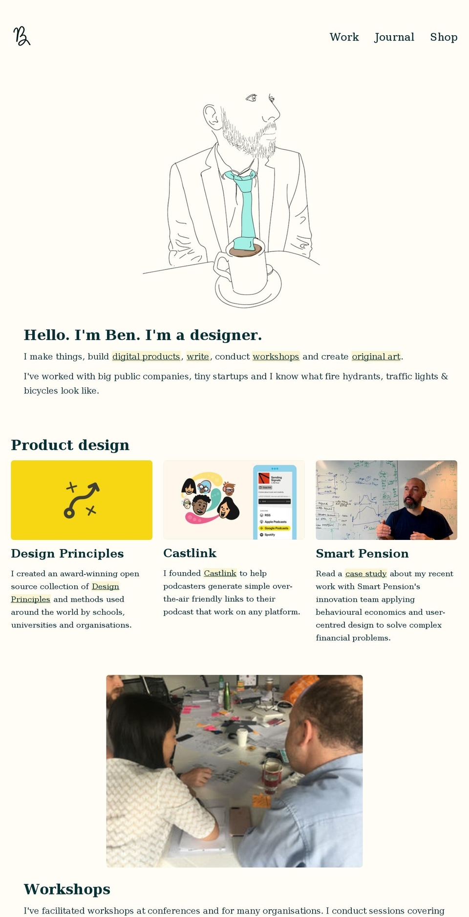 benbrignell.com shopify website screenshot