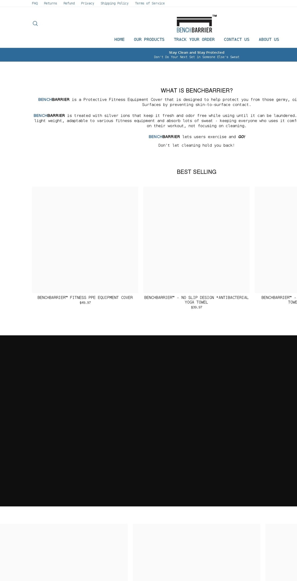 benchbarrier.com shopify website screenshot