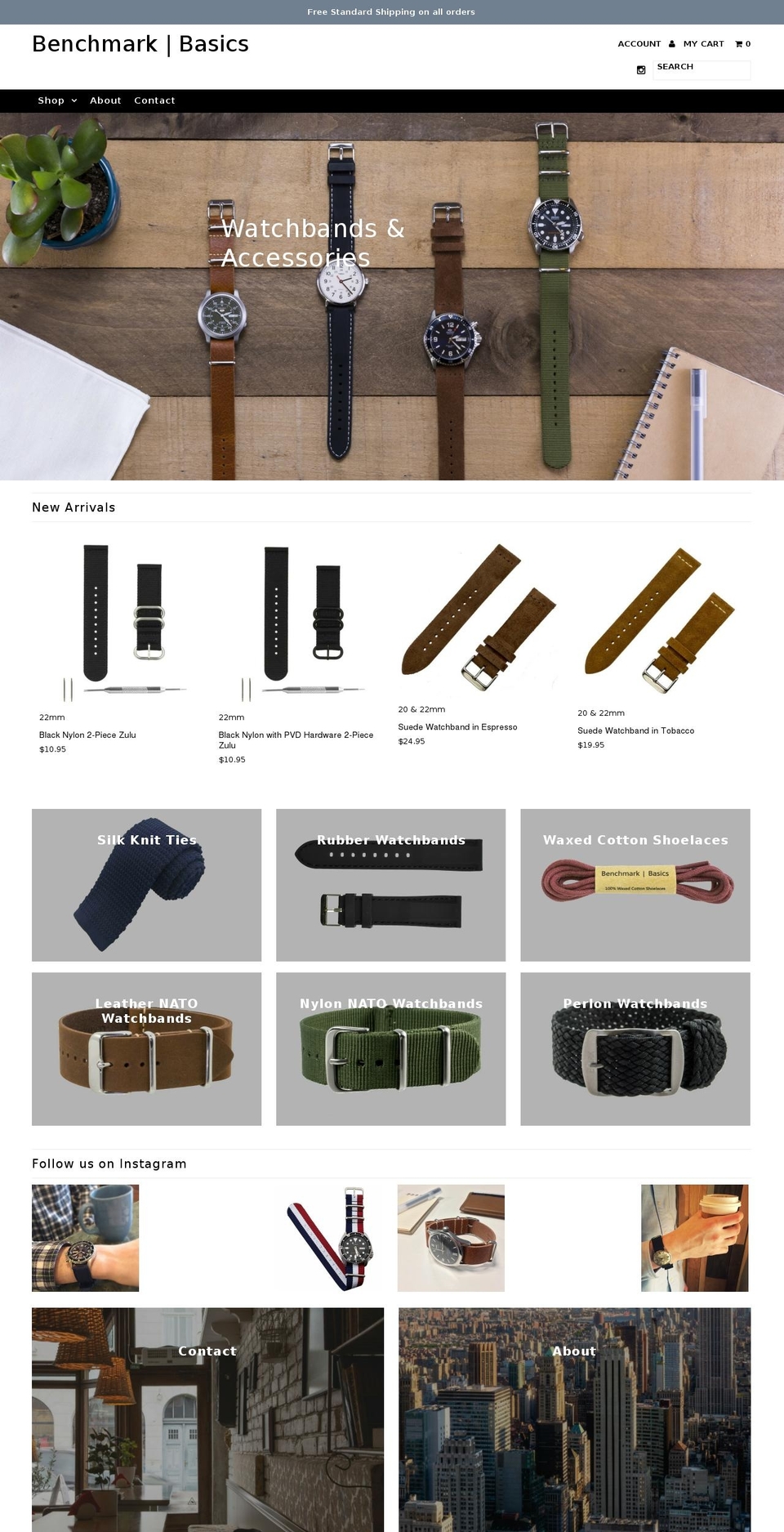 benchmarkbasics.com shopify website screenshot