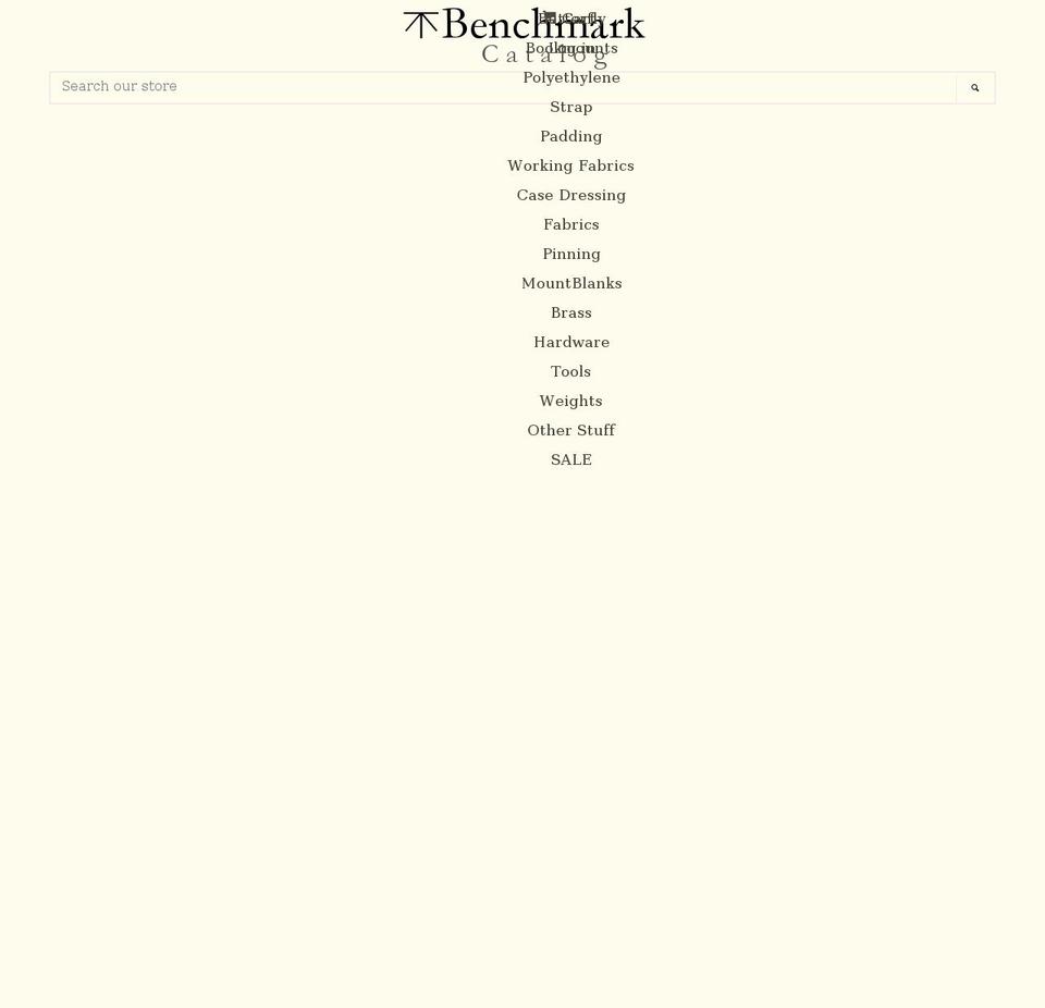 benchmarkcatalog.com shopify website screenshot