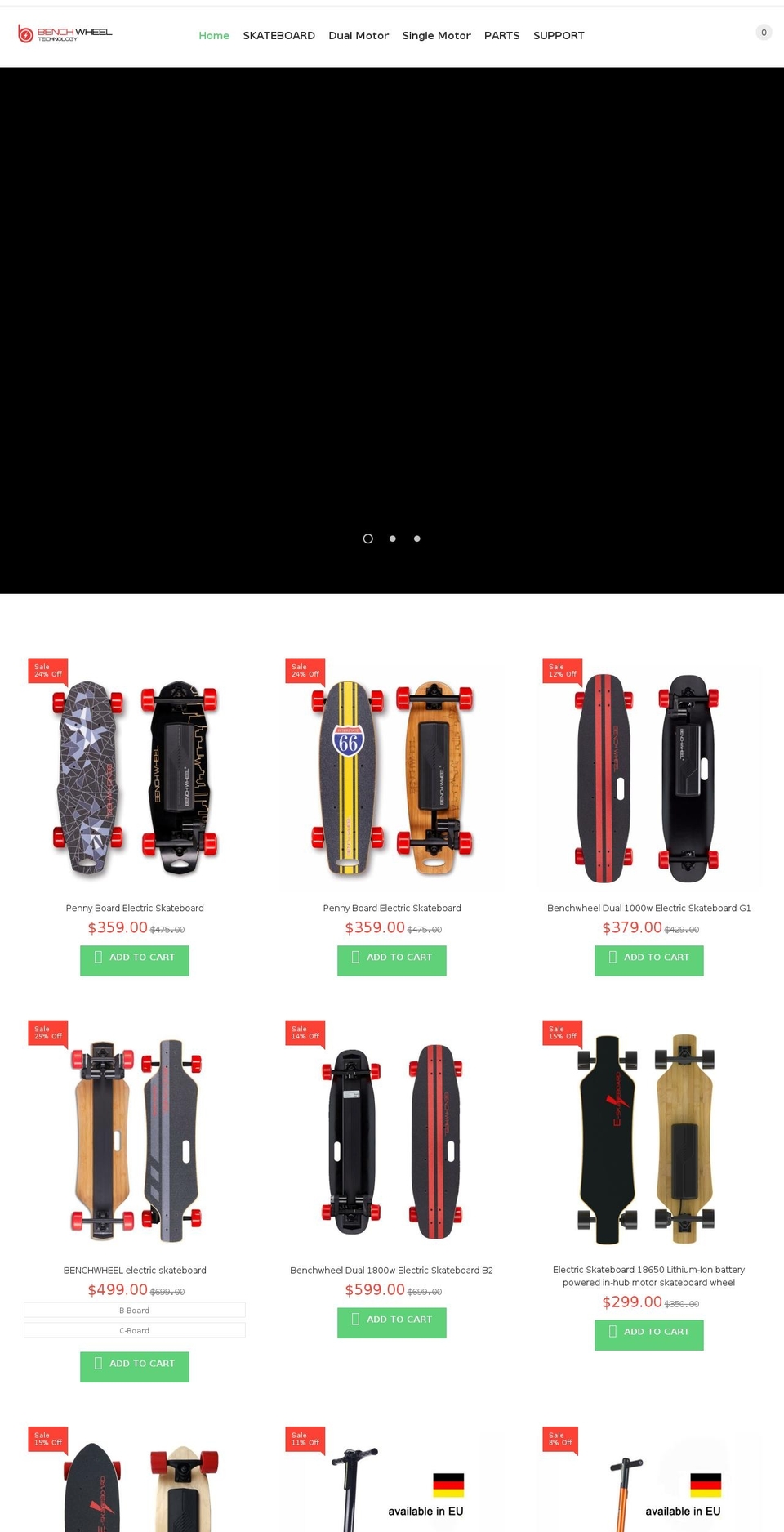 benchwheel.com shopify website screenshot
