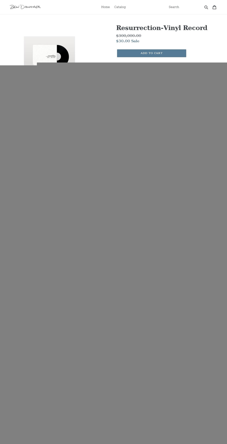 bendahaner.myshopify.com shopify website screenshot