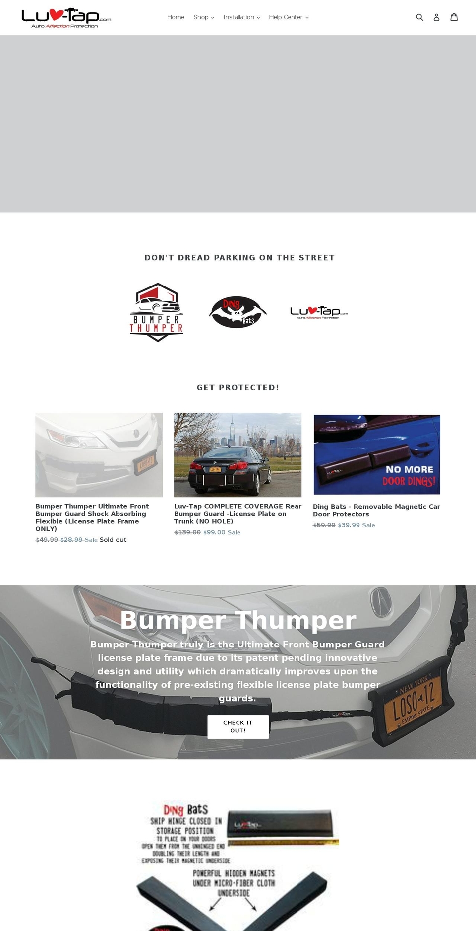 Luv-Tap Shopify theme site example benderfender.com