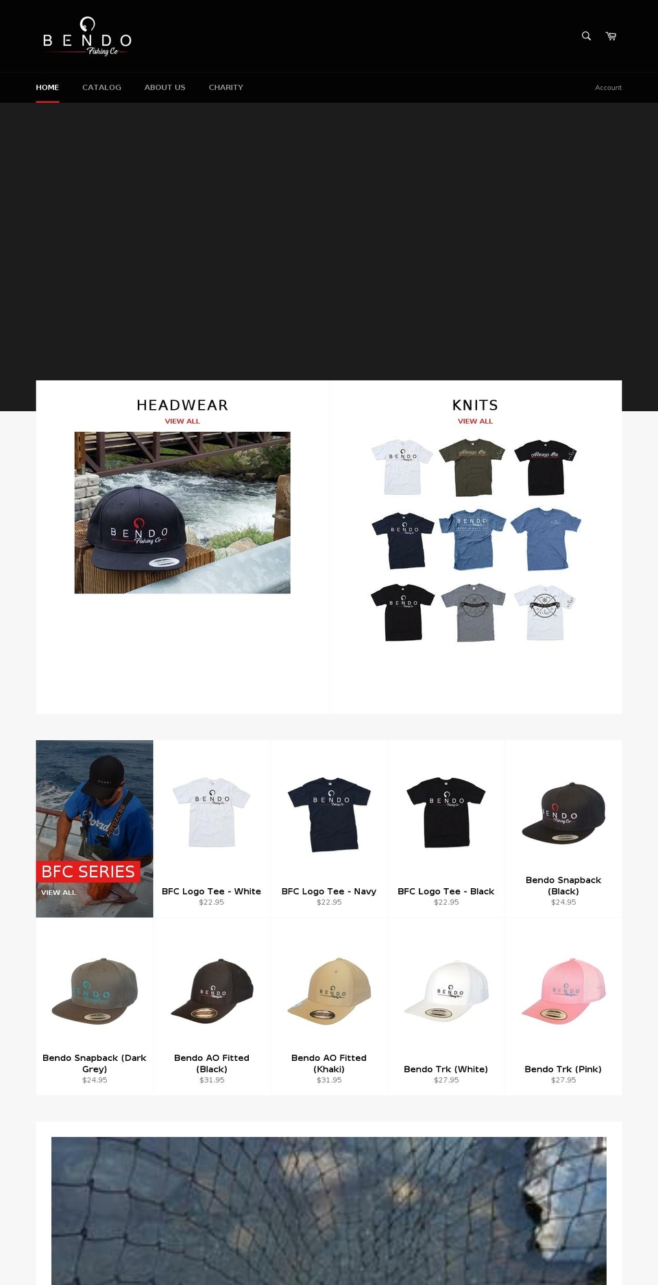 bendofishingco.com shopify website screenshot