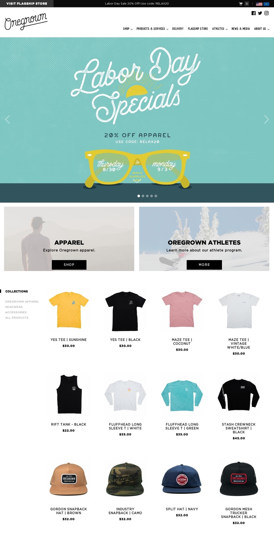 oregrownstore-theme Shopify theme site example bendoregrown.com