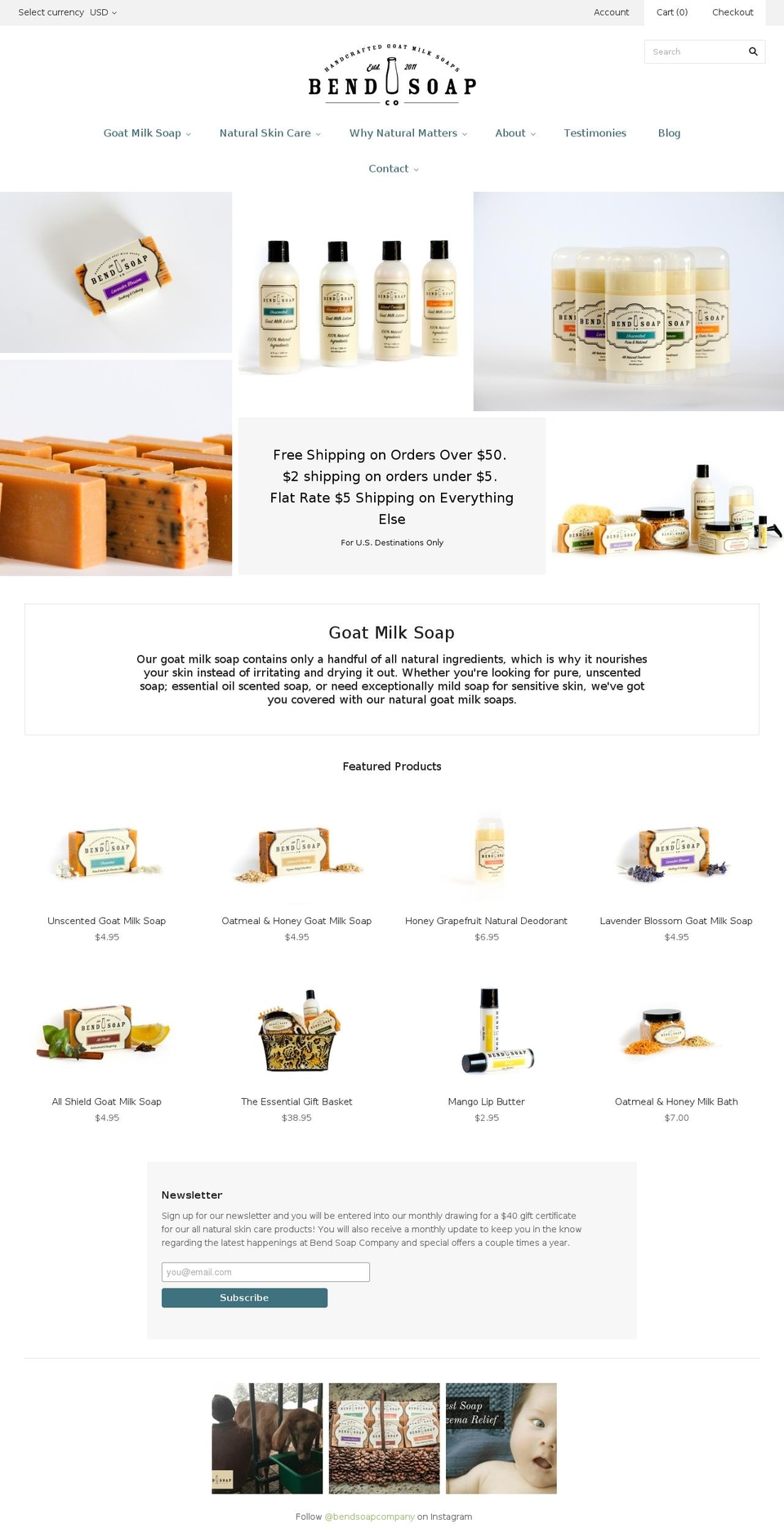 bendsoap.com shopify website screenshot