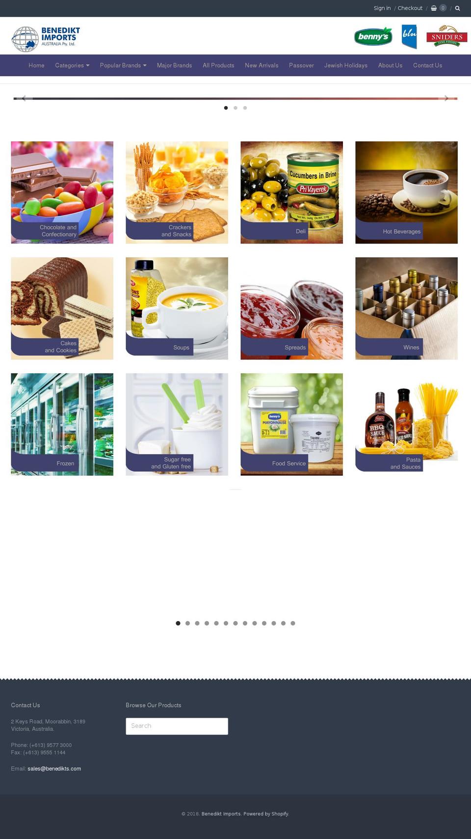 benedikts.com shopify website screenshot